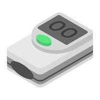 Trendy Glucometer Concepts vector