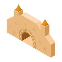 Castle Passageway Concepts vector