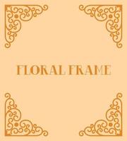 Line Frame Ornament Corner Background Vector