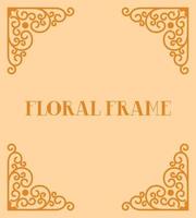 Line Frame Ornament Corner Background Vector