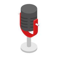 Trendy Microphone Concepts vector