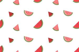 a piece of watermelon seamless pattern white design vector