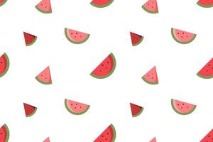 a piece of watermelon seamless pattern white design vector