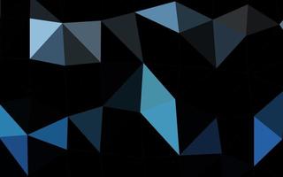 Dark BLUE vector triangle mosaic cover.