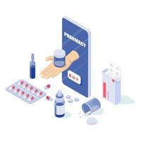 Healthcare, pharmacy and medical concept-3. vector