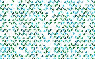 Light Blue, Green vector seamless background with triangles.