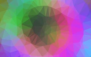luz multicolor, vector de arco iris brillante fondo triangular.