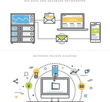 Database analytics and networking vector