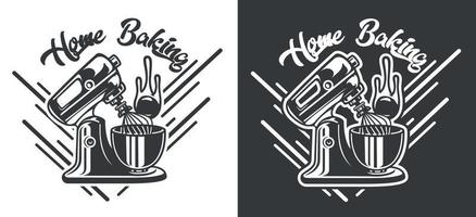 A vintage badge on the craft bakery theme. vector