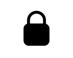 locked padlock icon. One of simple collection icons for websites vector