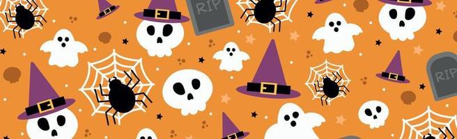 Colorful pattern background for the holiday halloween - Vector