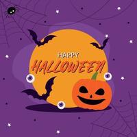 Halloween colorful bright web banner congratulation - Vector