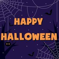 Halloween colorful bright web banner congratulation - Vector