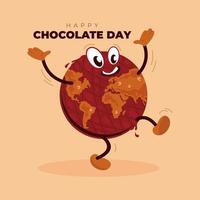 Unique chocolate character vector - happy chocolate day