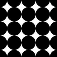 seamless black and white pattern with circles. vector illustration