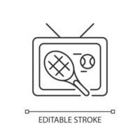 Sports show linear icon vector