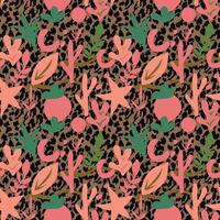 Abstract shape vector seamless pattern design