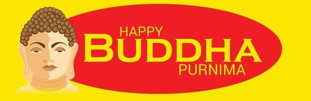 Happy Buddha Purnima. vector