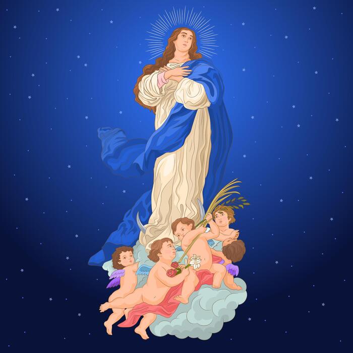 Immaculate Conception Vector Art, Icons, and Graphics for Free Download