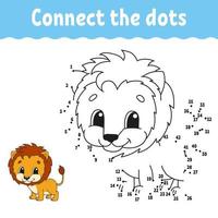 Dot to dot. Draw a line. Handwriting practice. Learning numbers for kids. Education developing worksheet. Activity coloring page. Game for toddler. Isolated vector illustration. Cartoon style.