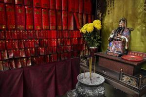 small chinese traditional shrine in a-ma temple macau china photo