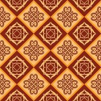 Traditional Seamles Pattern Retro Style vector