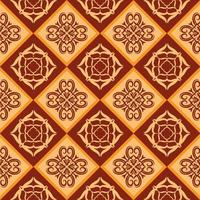 Traditional Seamles Pattern Retro Style vector