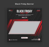 Black Friday weekend sale Social media Banner post and web banner pro vector