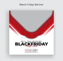 Black Friday weekend sale Social media Banner post and web banner pro vector