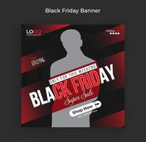 Black Friday weekend sale Social media Banner post and web banner pro vector