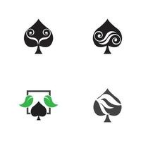 as of spades icon plantilla de diseño de logotipo vector