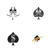 as of spades icon plantilla de diseño de logotipo vector