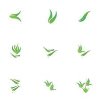 aloe vera logo illustration design template vector