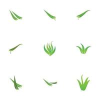 aloe vera logo illustration design template vector