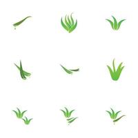 aloe vera logo illustration design template vector