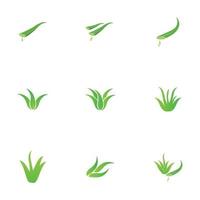 aloe vera logo illustration design template vector