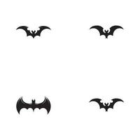 bat vector icon logo template