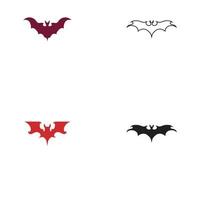 bat vector icon logo template