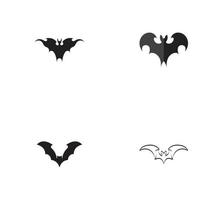 bat vector icon logo template