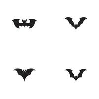 bat vector icon logo template