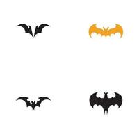 bat vector icon logo template