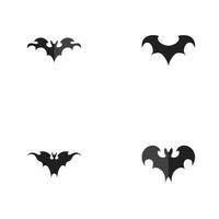 bat vector icon logo template