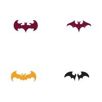 bat vector icon logo template