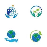 world earth day logo vector illustration design