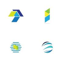 diseño de concepto de logotipo moderno para fintech y tecnología de finanzas digitales vector