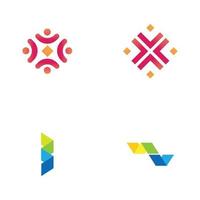 diseño de concepto de logotipo moderno para fintech y tecnología de finanzas digitales vector