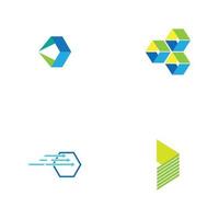 diseño de concepto de logotipo moderno para fintech y tecnología de finanzas digitales vector