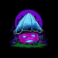 Zombie Mushroom Illustration vector