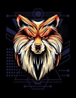 Fox head Illustration vector