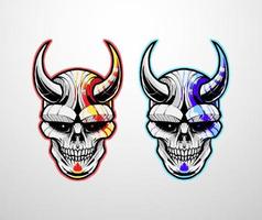 Devil Skull Illustration vector